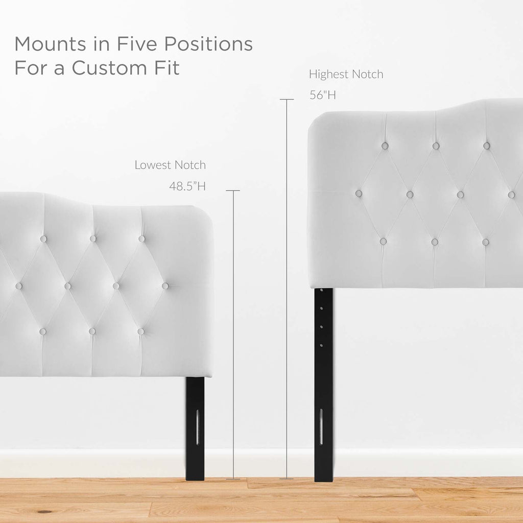 Annabel Diamond Tufted Performance Velvet Full Headboard by Modway