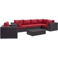 Convene 7 Piece Outdoor Patio Sectional Set by Modway