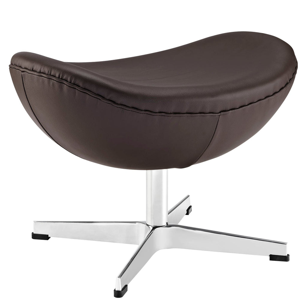 Glove Leather Ottoman by Modway