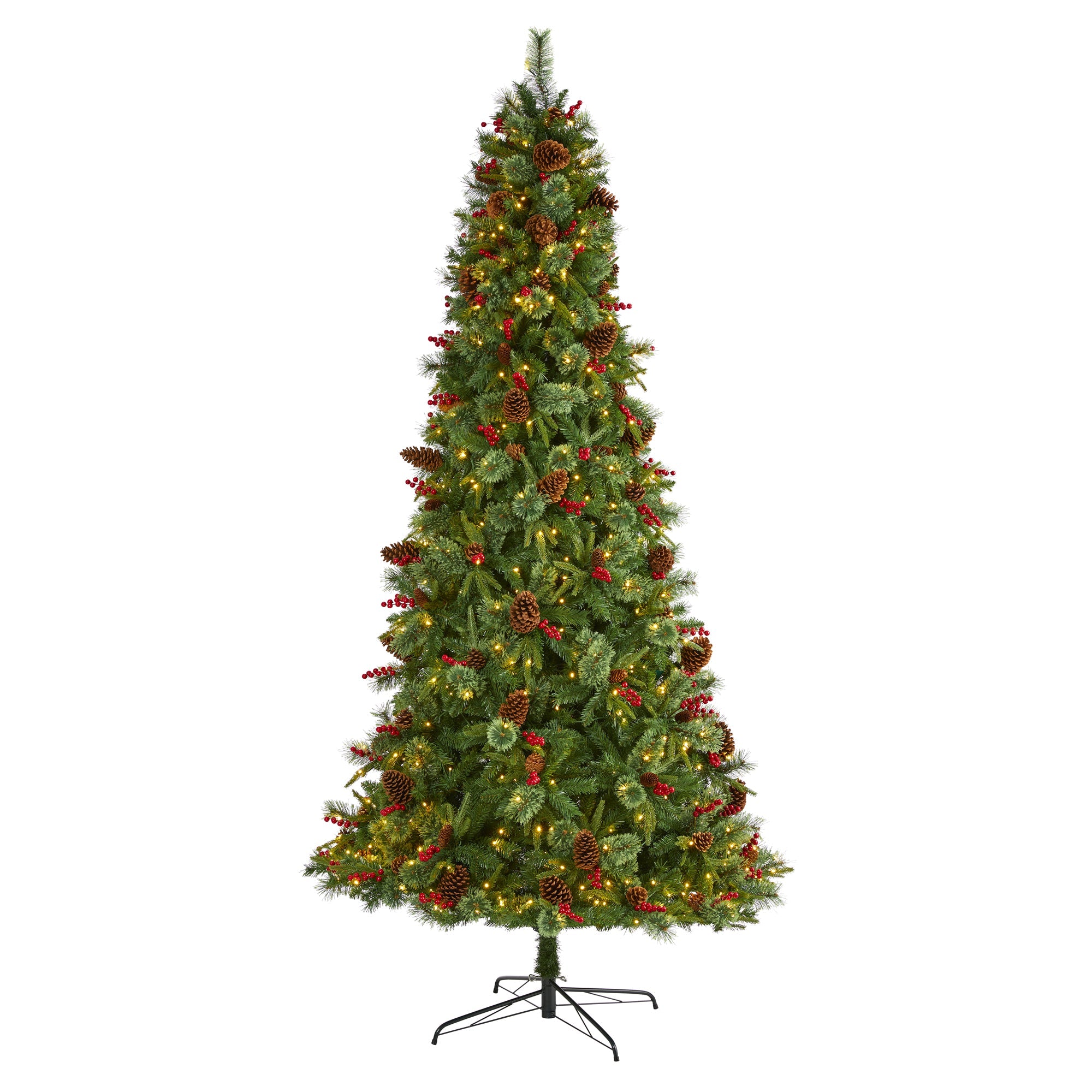 9' Norway Mixed Pine Artificial Christmas Tree w/ 650 Clear LED Lights