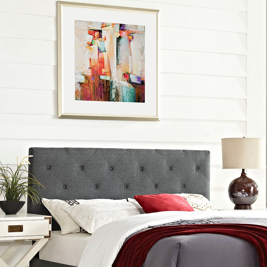 Terisa Upholstered Fabric King Headboard by Modway