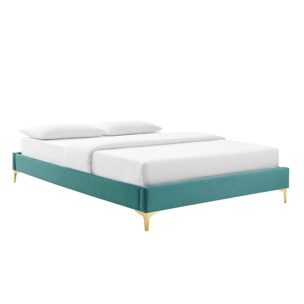 Sutton Performance Velvet King Bed Frame by Modway