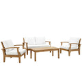 Marina 4 Piece Outdoor Patio Teak Set by Modway