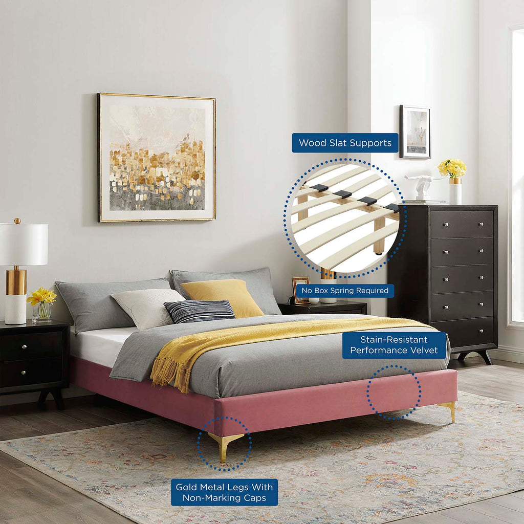 Sutton Performance Velvet Full Bed Frame by Modway