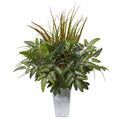 25"  Mix Greens Artificial Plant in Planter