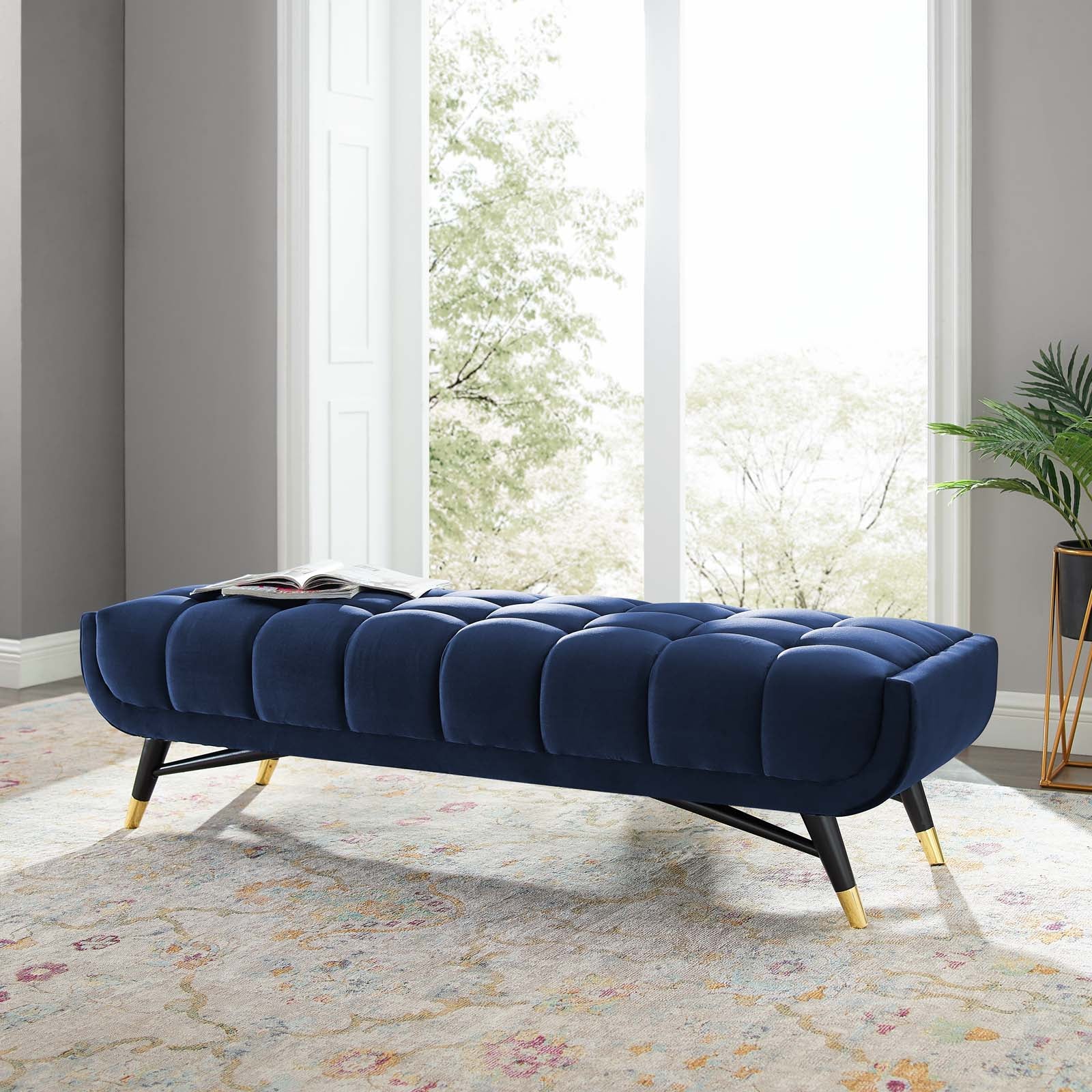 Adept 60" Performance Velvet Bench by Modway