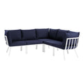 Riverside 5 Piece Outdoor Patio Aluminum Sectional by Modway