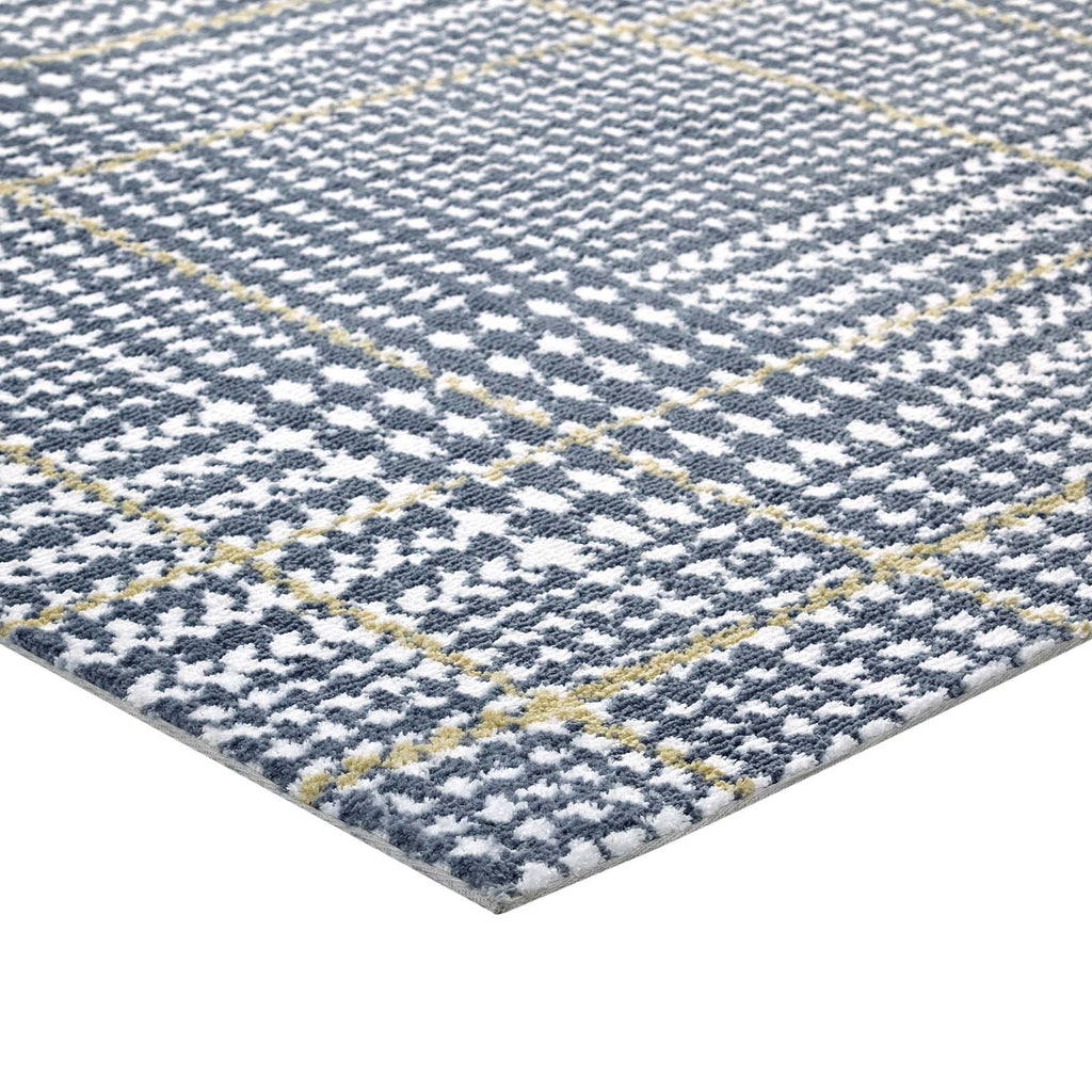 Kaja Abstract Plaid 5x8 Area Rug by Modway