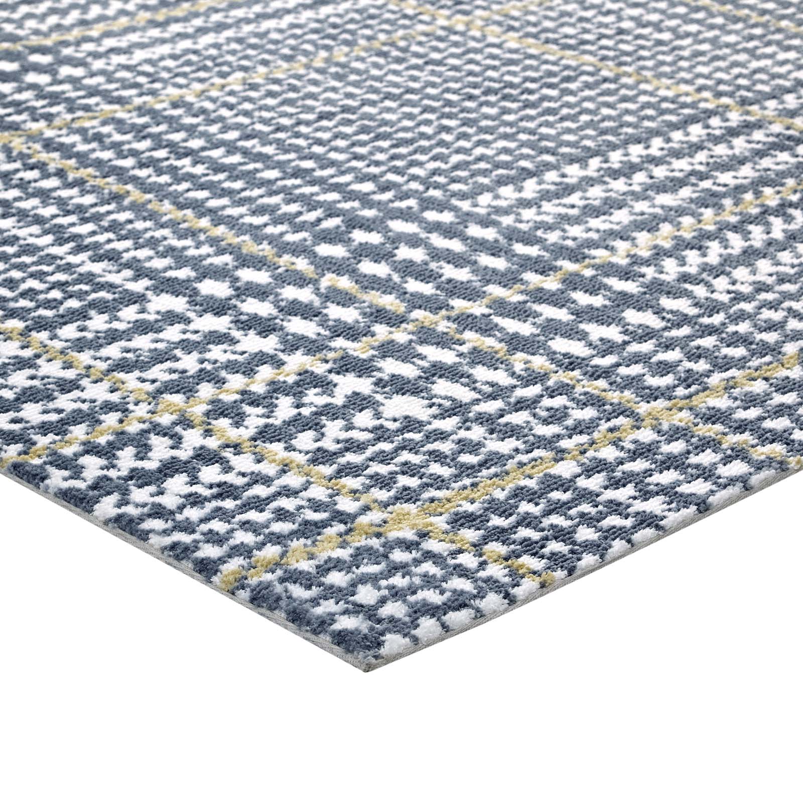 Kaja Abstract Plaid 5x8 Area Rug by Modway