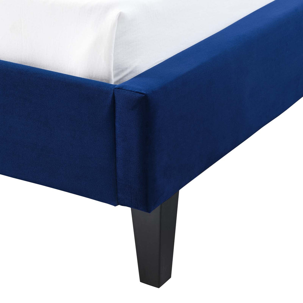 Penelope Tufted Wingback Performance Velvet Queen Platform Bed by Modway