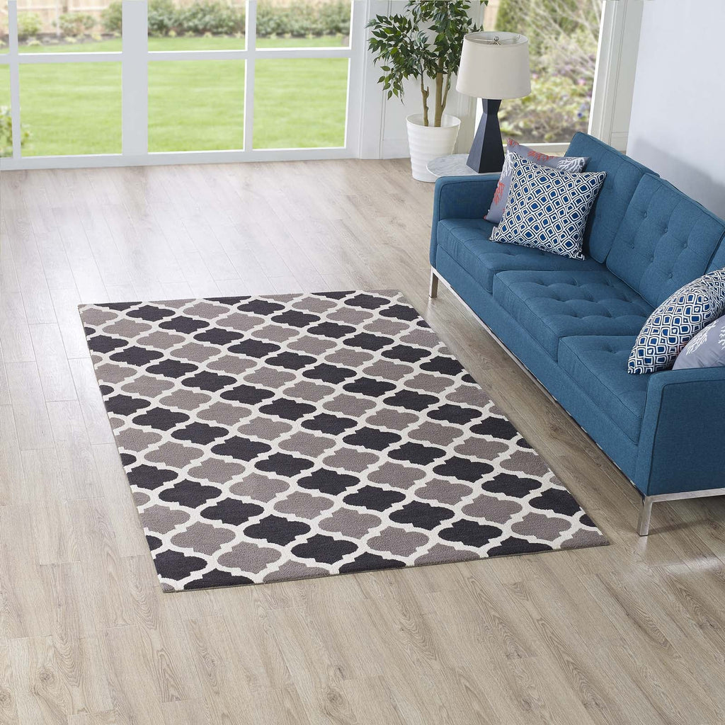 Lida Moroccan Trellis 5x8 Area Rug by Modway