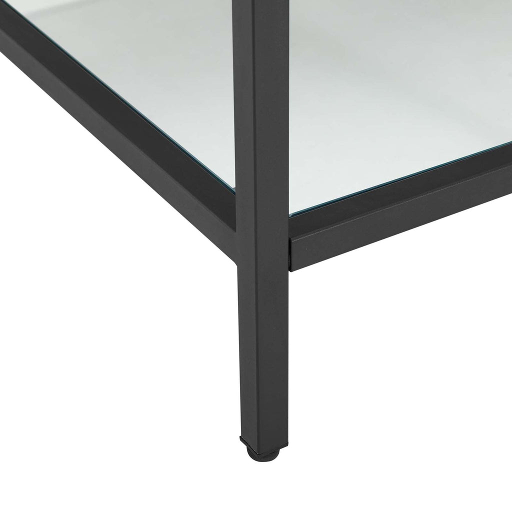 Kingsley 60" Black Stainless Steel Bathroom Vanity by Modway