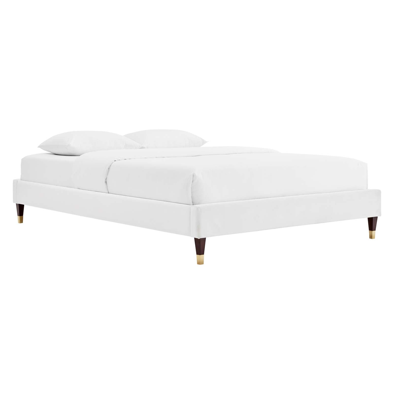 Harlow Performance Velvet King Platform Bed Frame by Modway