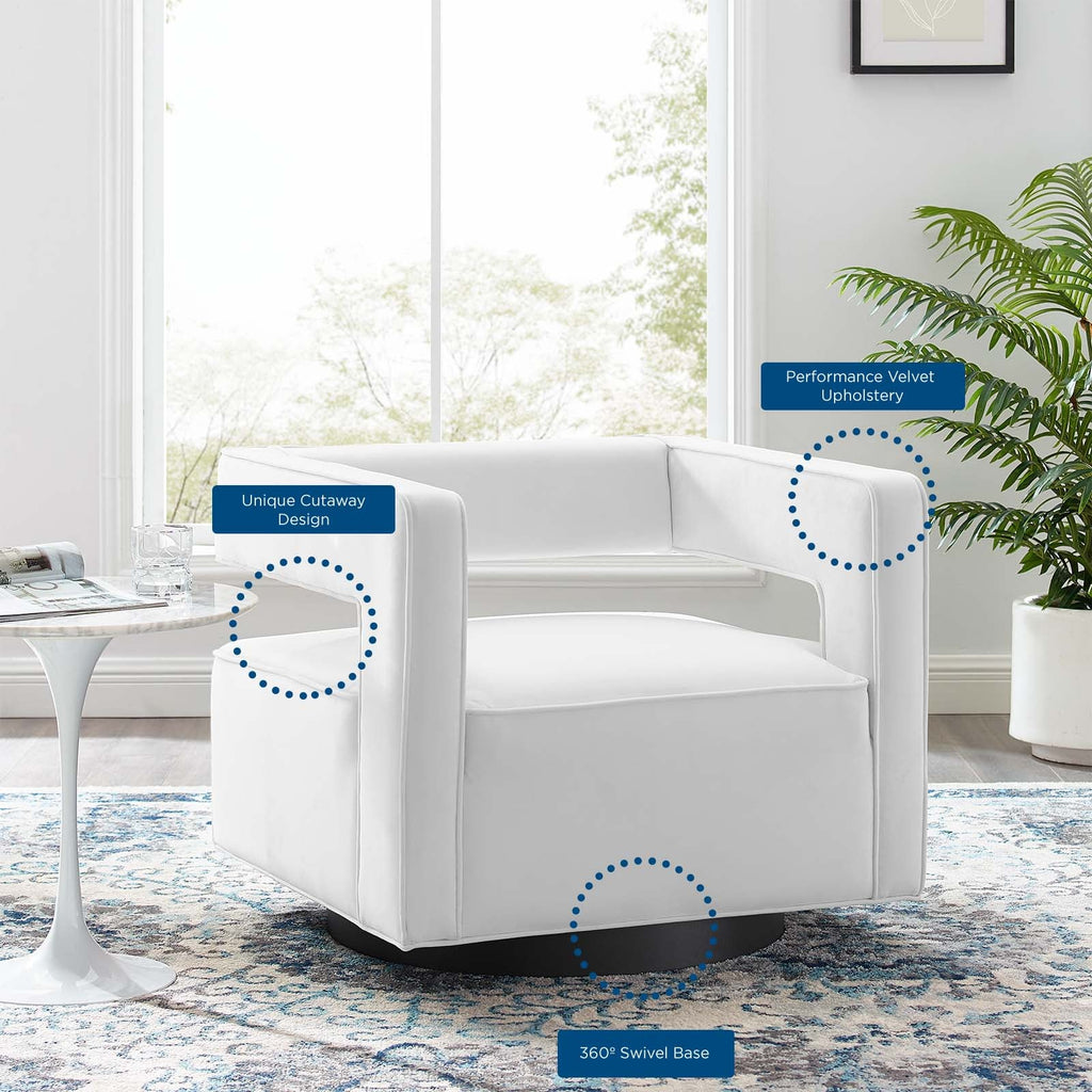 Booth Performance Velvet Performance Velvet Swivel Armchair by Modway