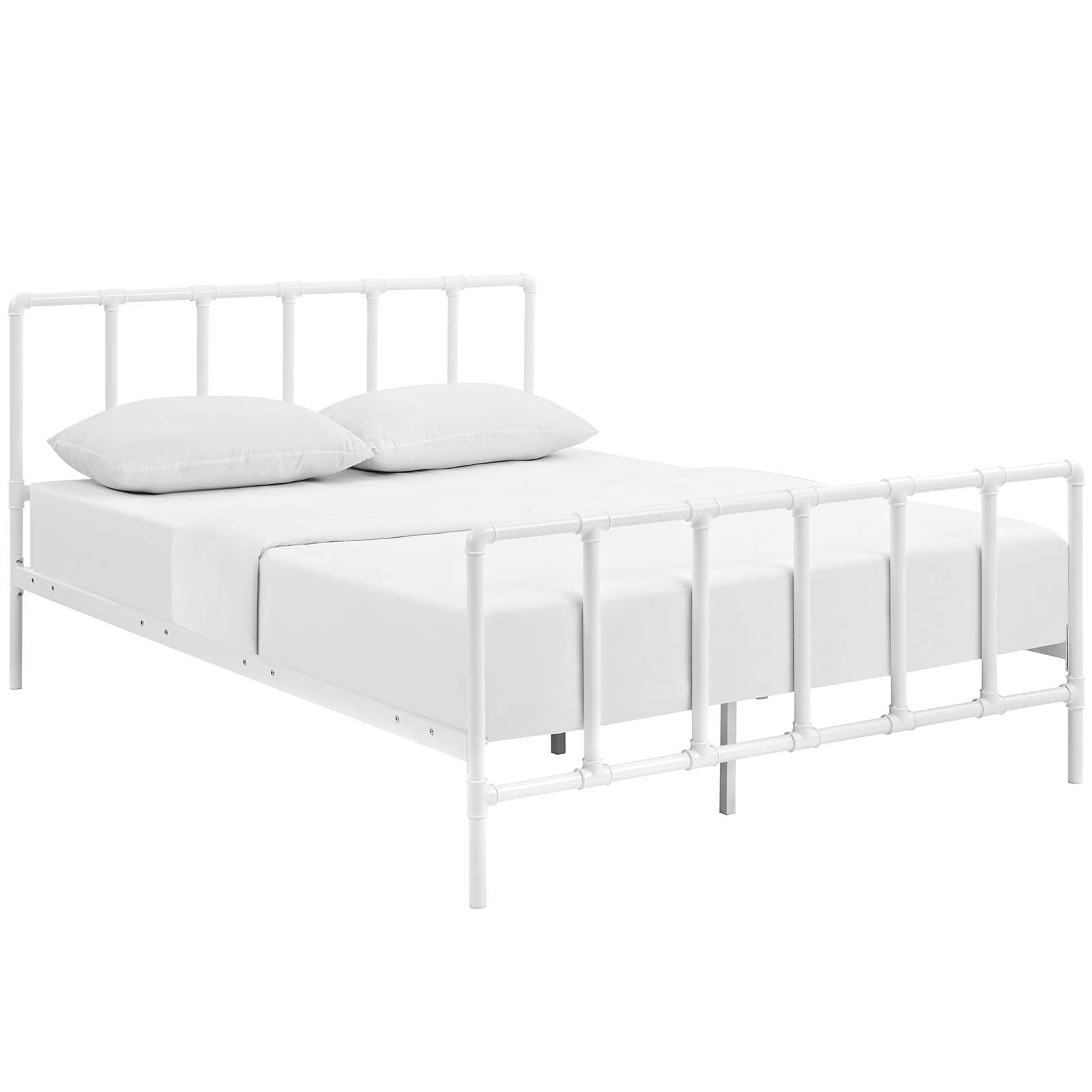 Dower Stainless Steel Queen Bed by Modway