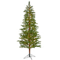 7.5' Fairbanks Fir Artificial Christmas Tree w/ 350 Clear Warm LED Lights