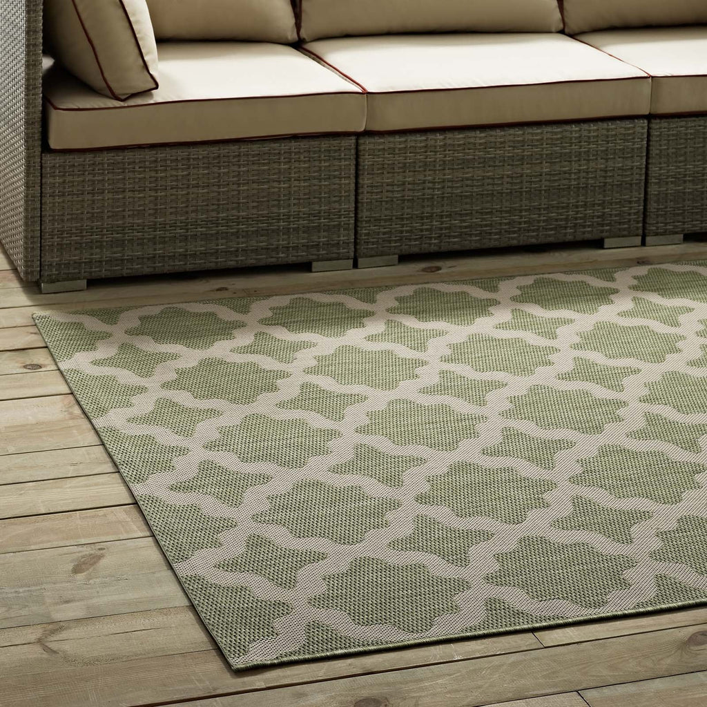 Cerelia Moroccan Trellis Indoor and Outdoor 8x10 Area Rug by Modway