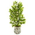 36" Ficus Artificial Tree in Floral Planter