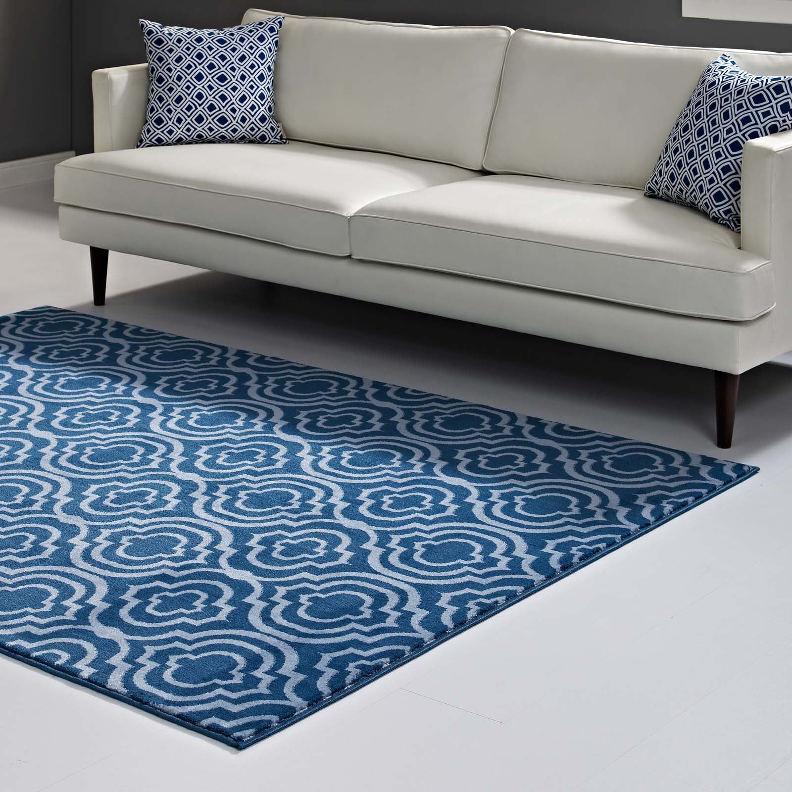 Frame Transitional Moroccan Trellis 5x8 Area Rug by Modway