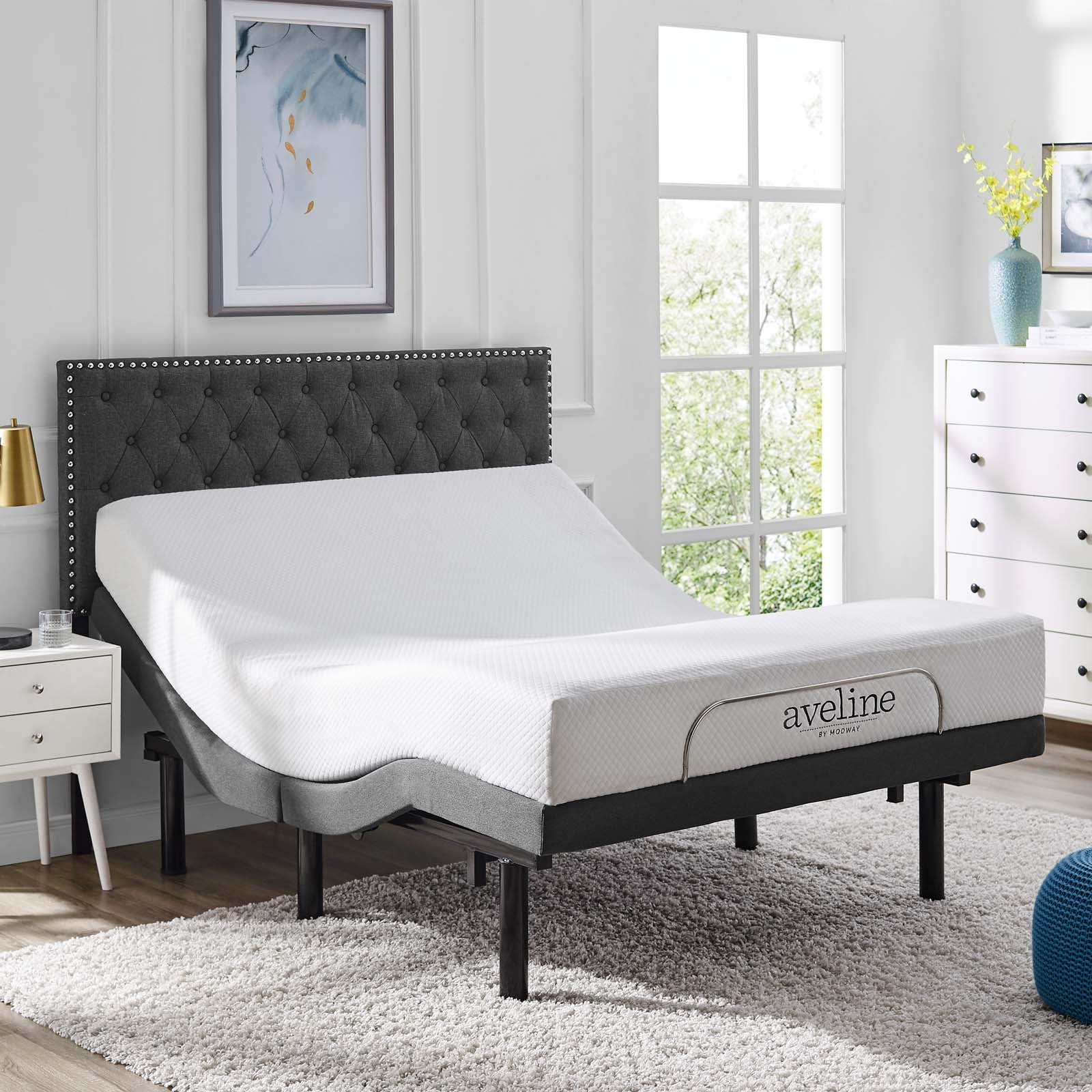Transform Adjustable Wireless Remote Queen Bed Base by Modway