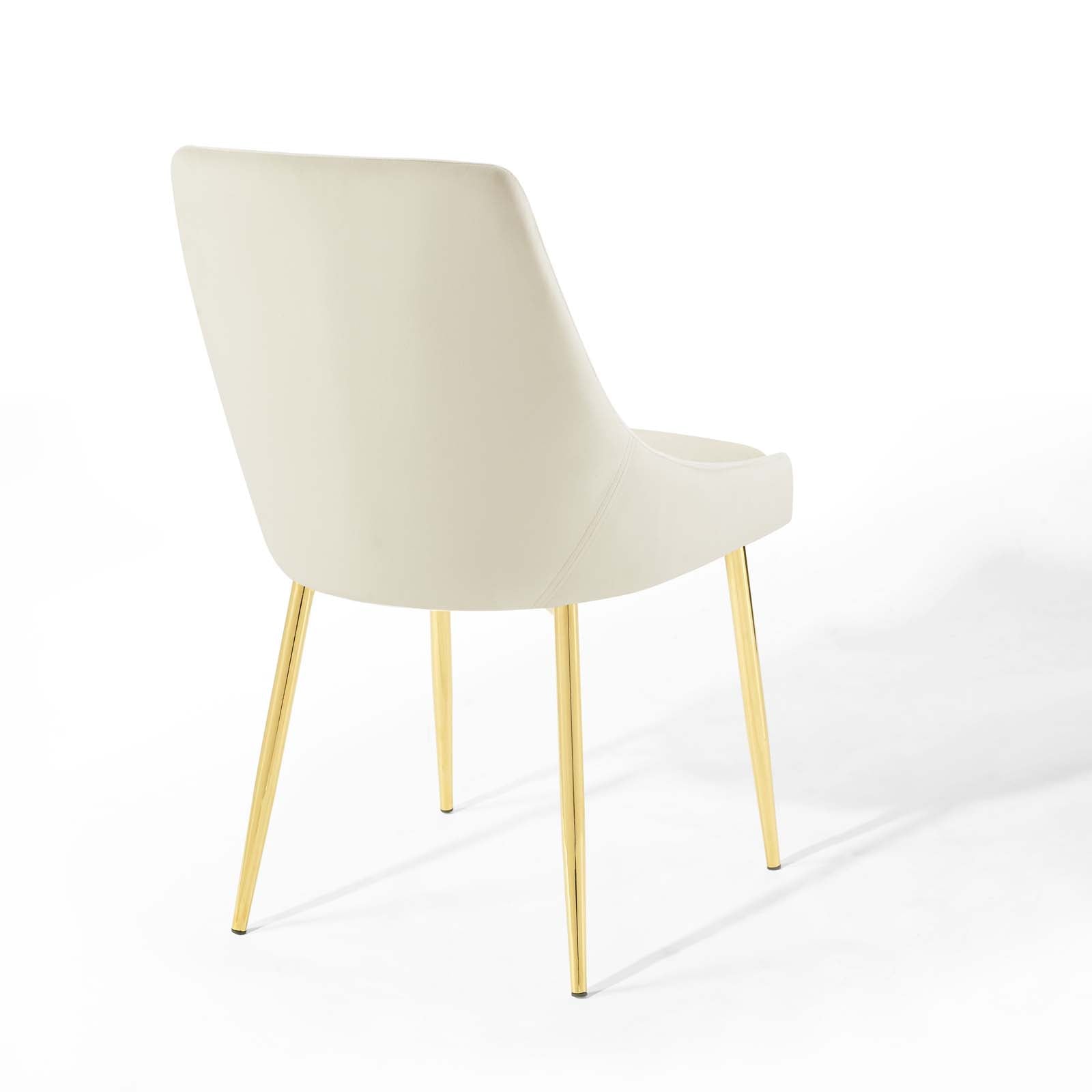 Viscount Performance Velvet Dining Chairs Set of 2 by Modway