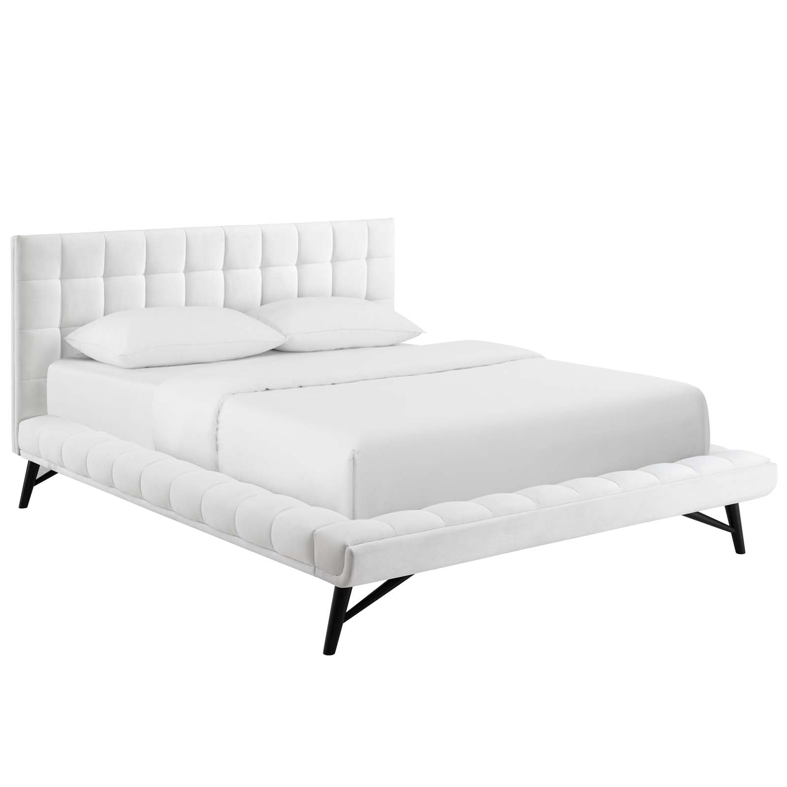 Julia Biscuit Tufted Performance Velvet Queen Platform Bed by Modway