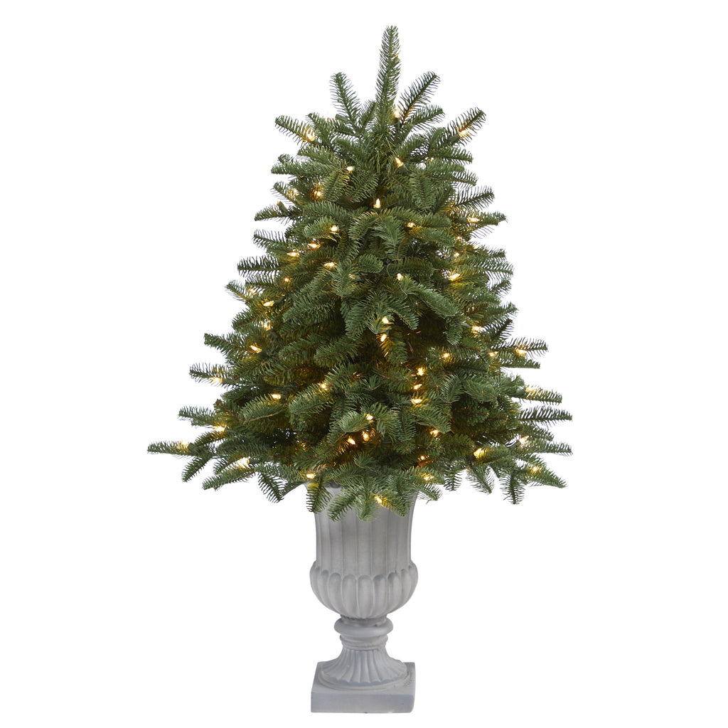 3.5' South Carolina Spruce Artificial Christmas Tree w/ 100 White Warm Light