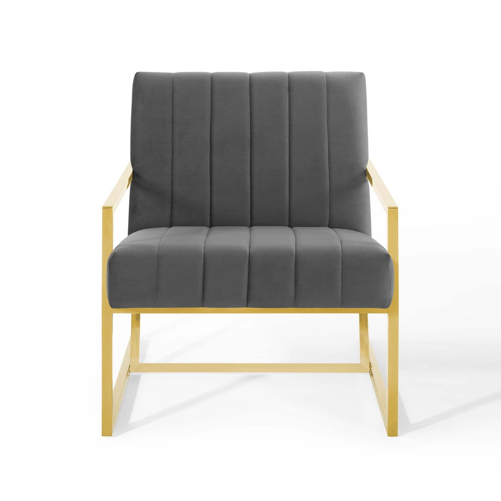 Inspire Channel Tufted Performance Velvet Armchair by Modway