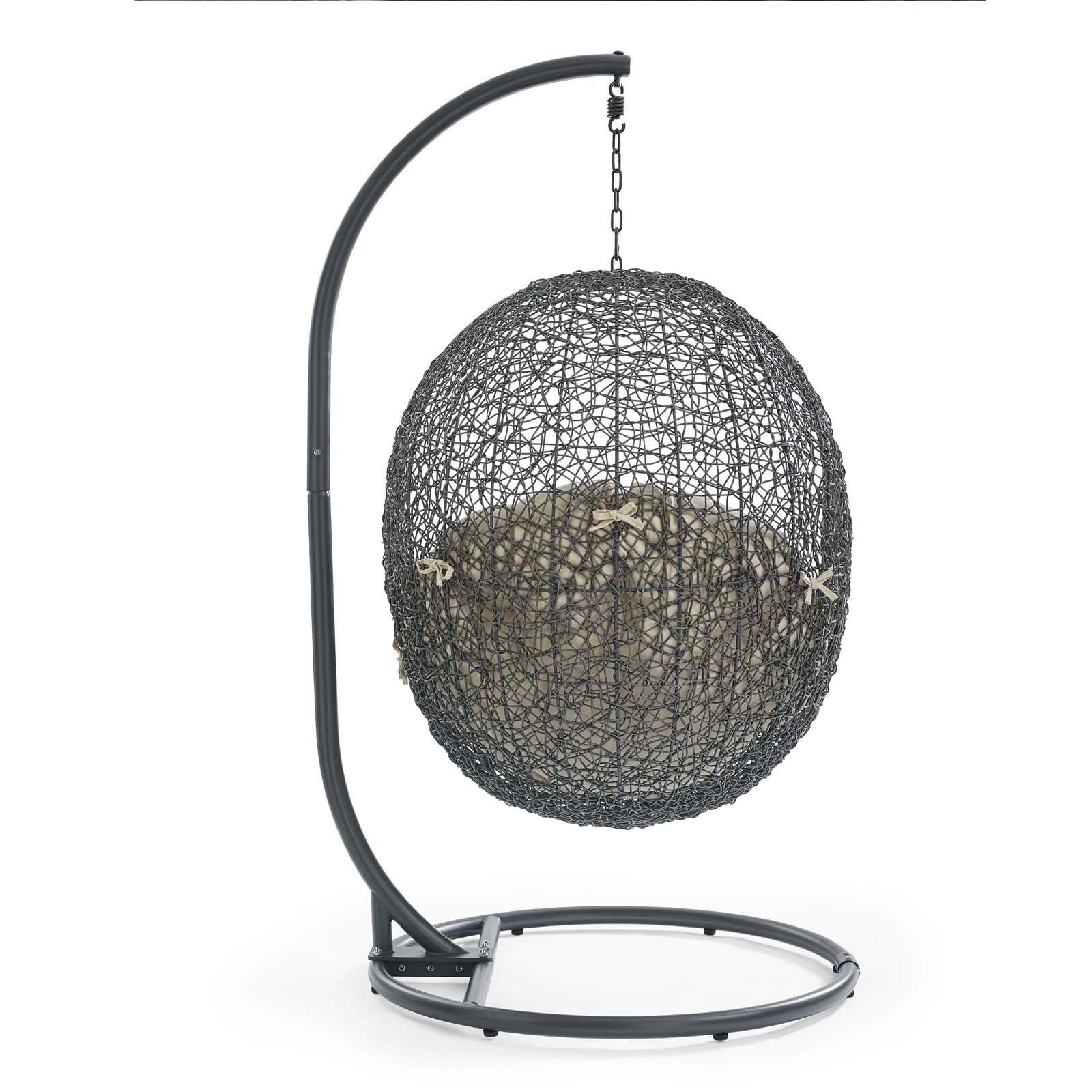 Hide Outdoor Patio Sunbrella¨ Swing Chair With Stand by Modway
