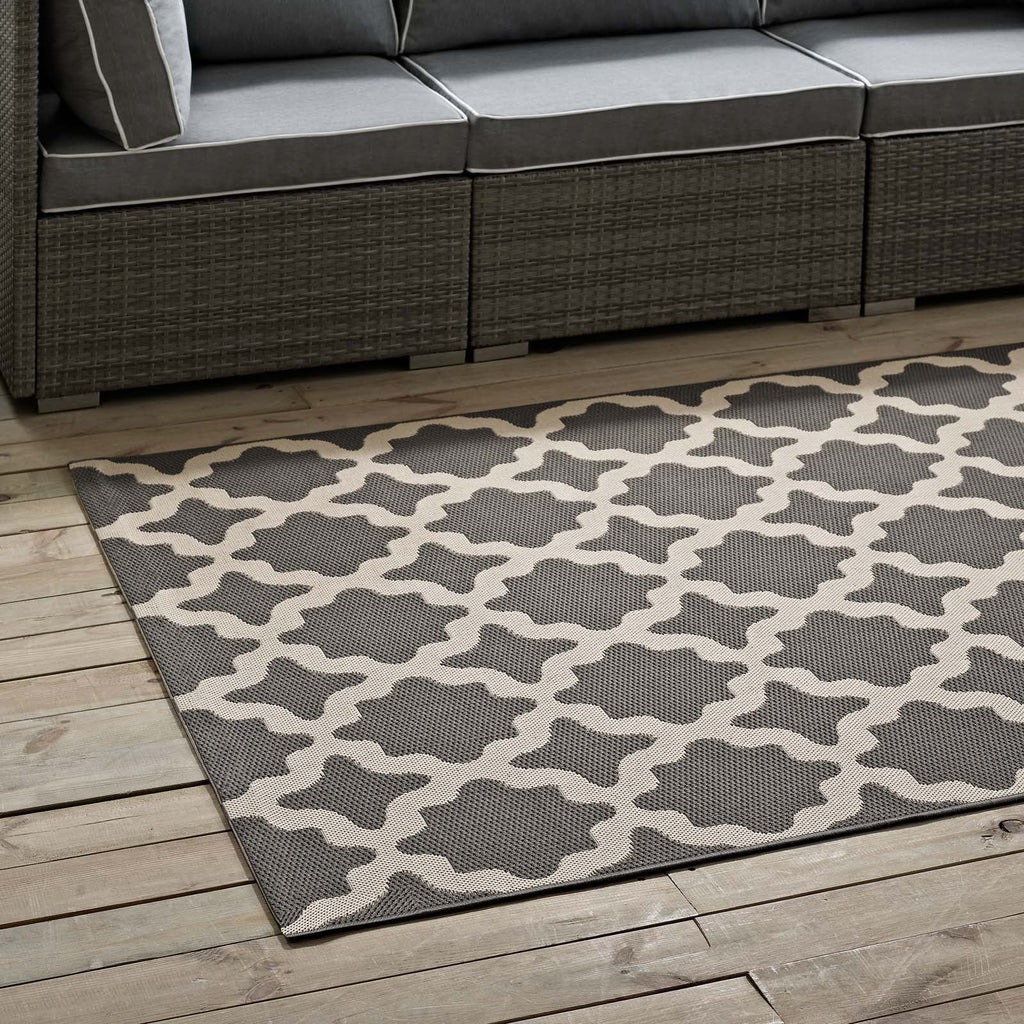 Cerelia Moroccan Trellis Indoor and Outdoor 5x8 Area Rug by Modway