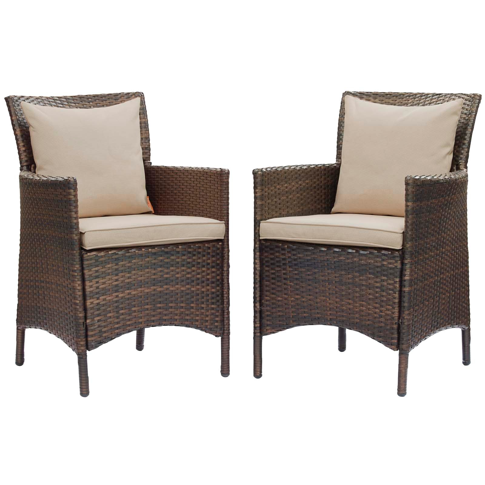 Conduit Outdoor Patio Dining Armchair Set of 2