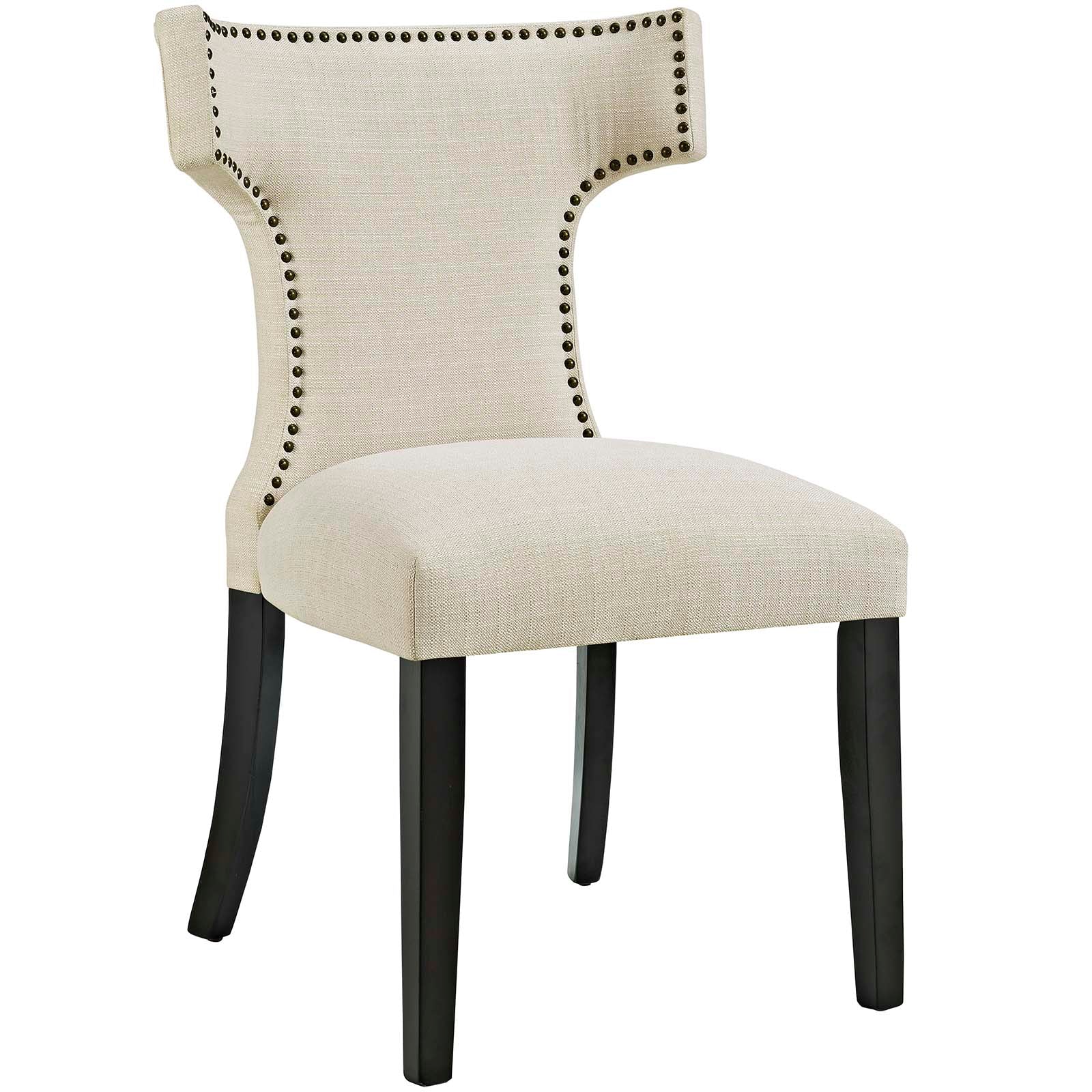 Curve Fabric Dining Side Chair Set of 2 by Modway