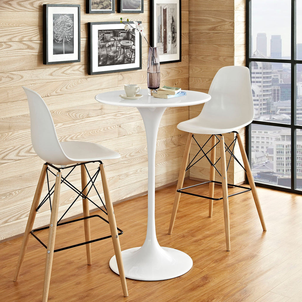 Lippa 28" Round Wood Bar Table by Modway