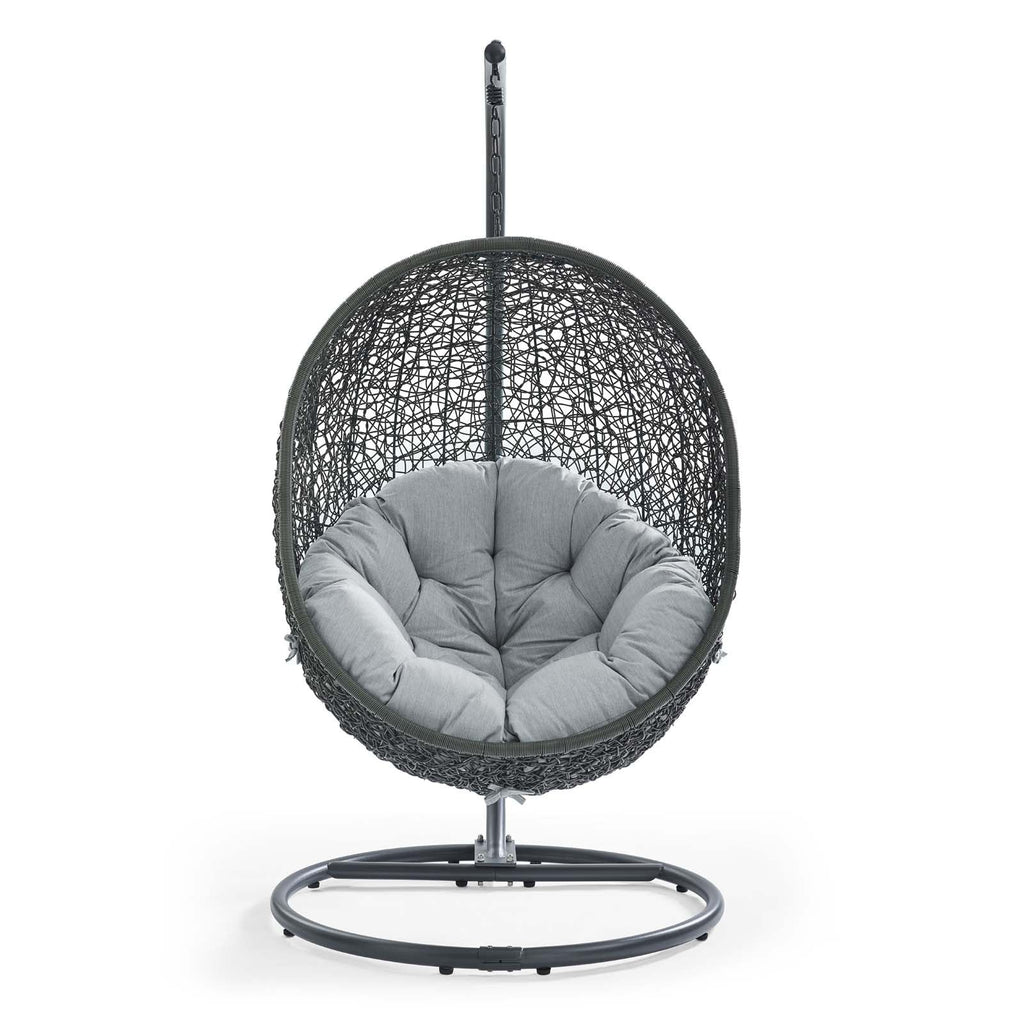 Hide Outdoor Patio Swing Chair With Stand by Modway