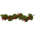 5"  Magnolia Berry Pine Artificial Garland