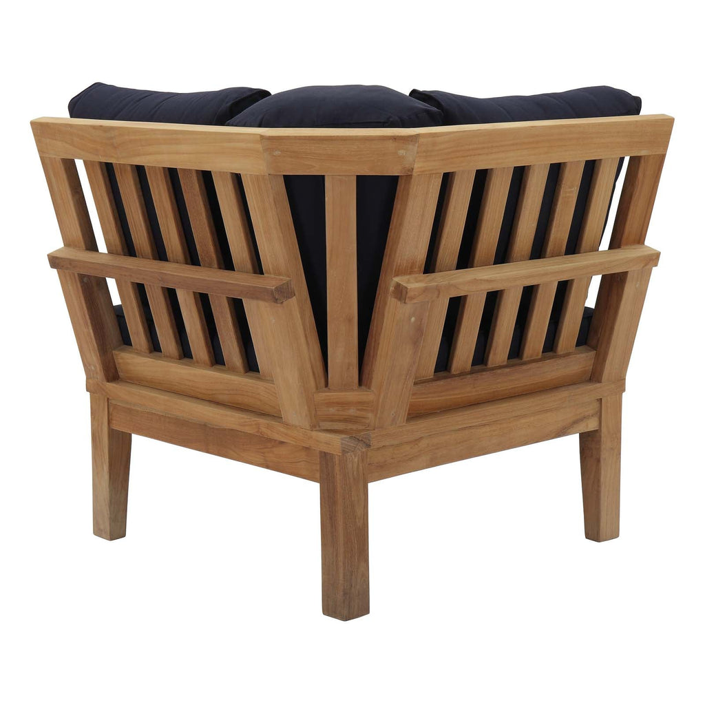 Marina Outdoor Patio Teak Corner Sofa by Modway