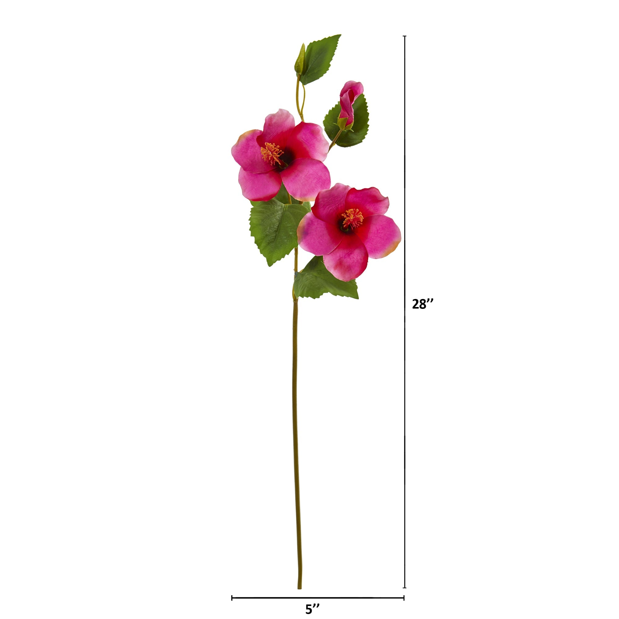 28" Hibiscus Artificial Flower (Set of 12)