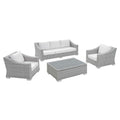 Conway 4-Piece Sunbrella¨ Outdoor Patio Wicker Rattan Furniture Set by Modway