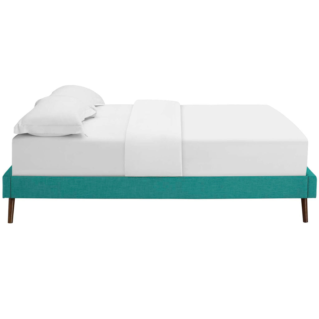 Loryn Fabric Full Bed Frame with Round Splayed Legs by Modway