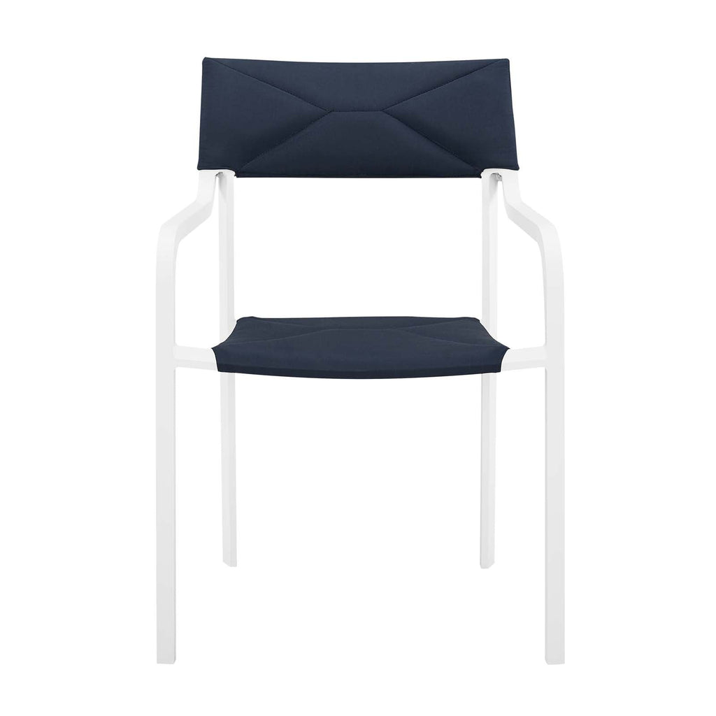 Raleigh Stackable Outdoor Patio Aluminum Dining Armchair by Modway