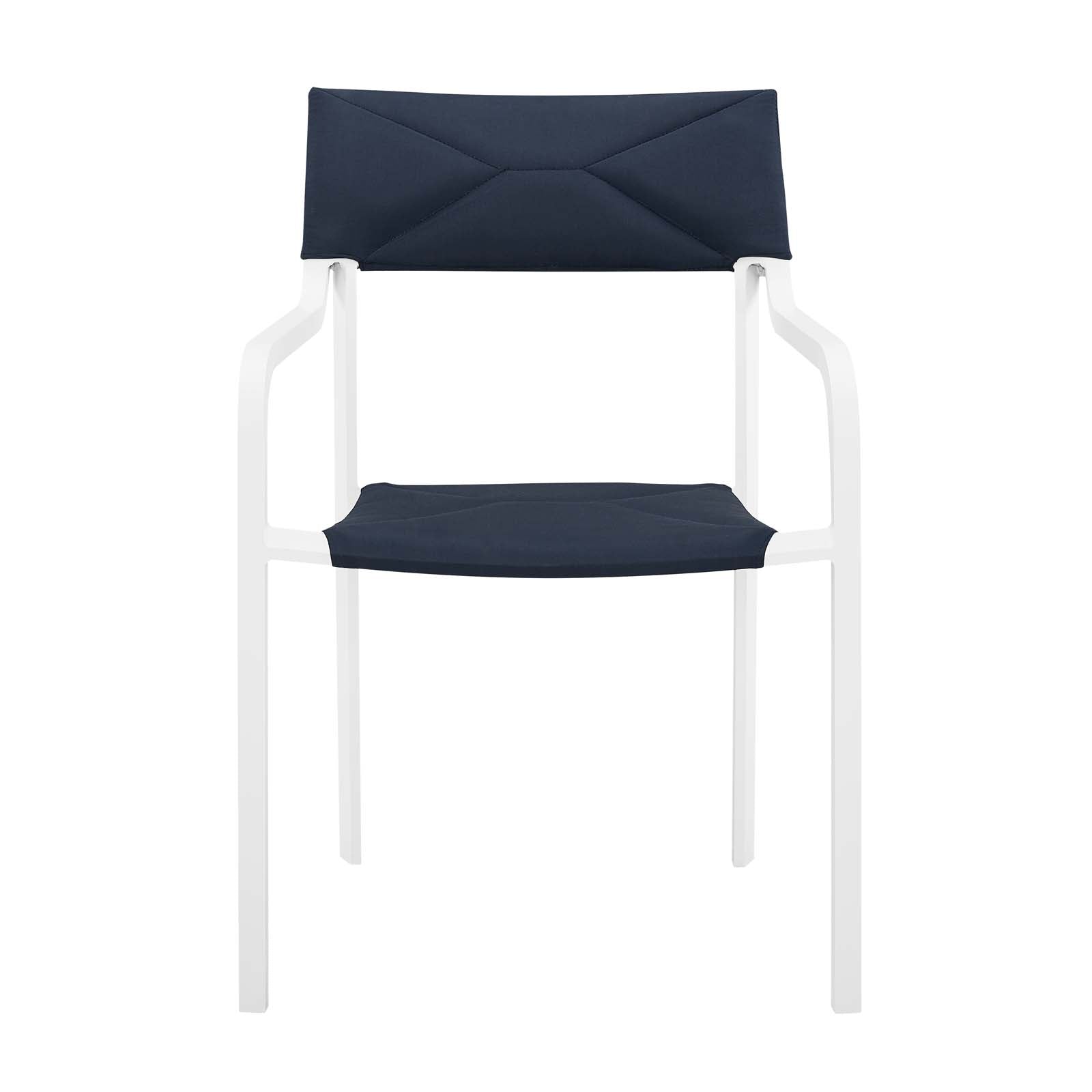 Raleigh Stackable Outdoor Patio Aluminum Dining Armchair by Modway