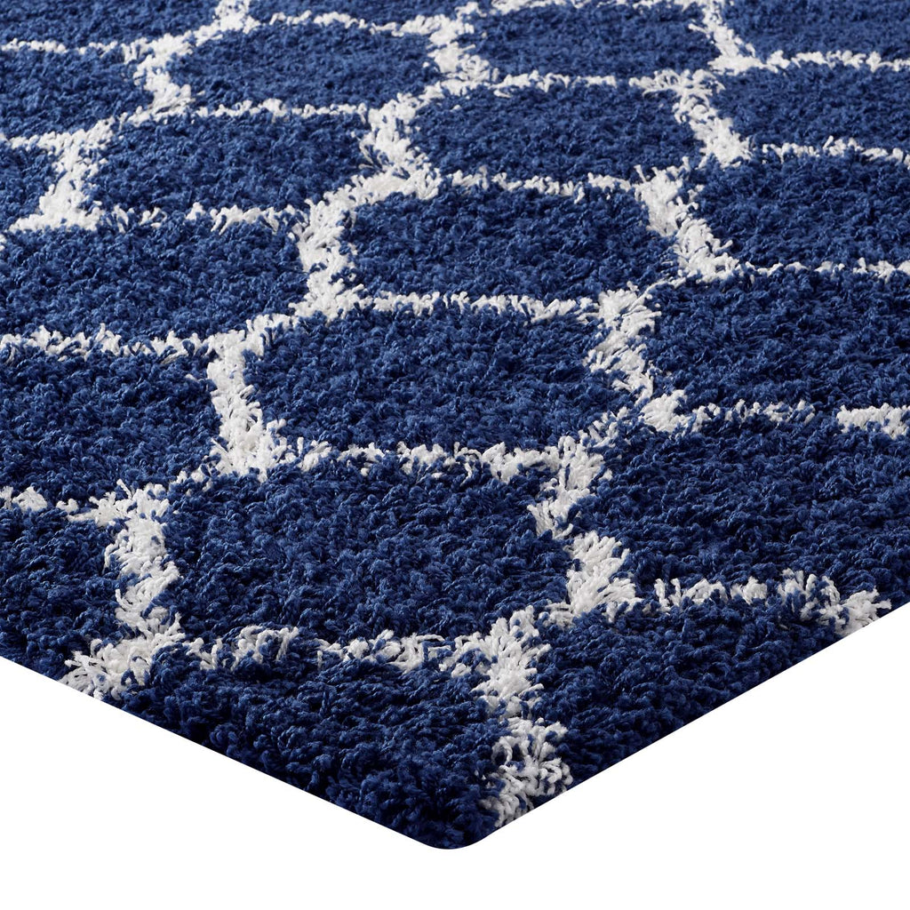 Solvea Moroccan Trellis 5x8 Shag Area Rug by Modway