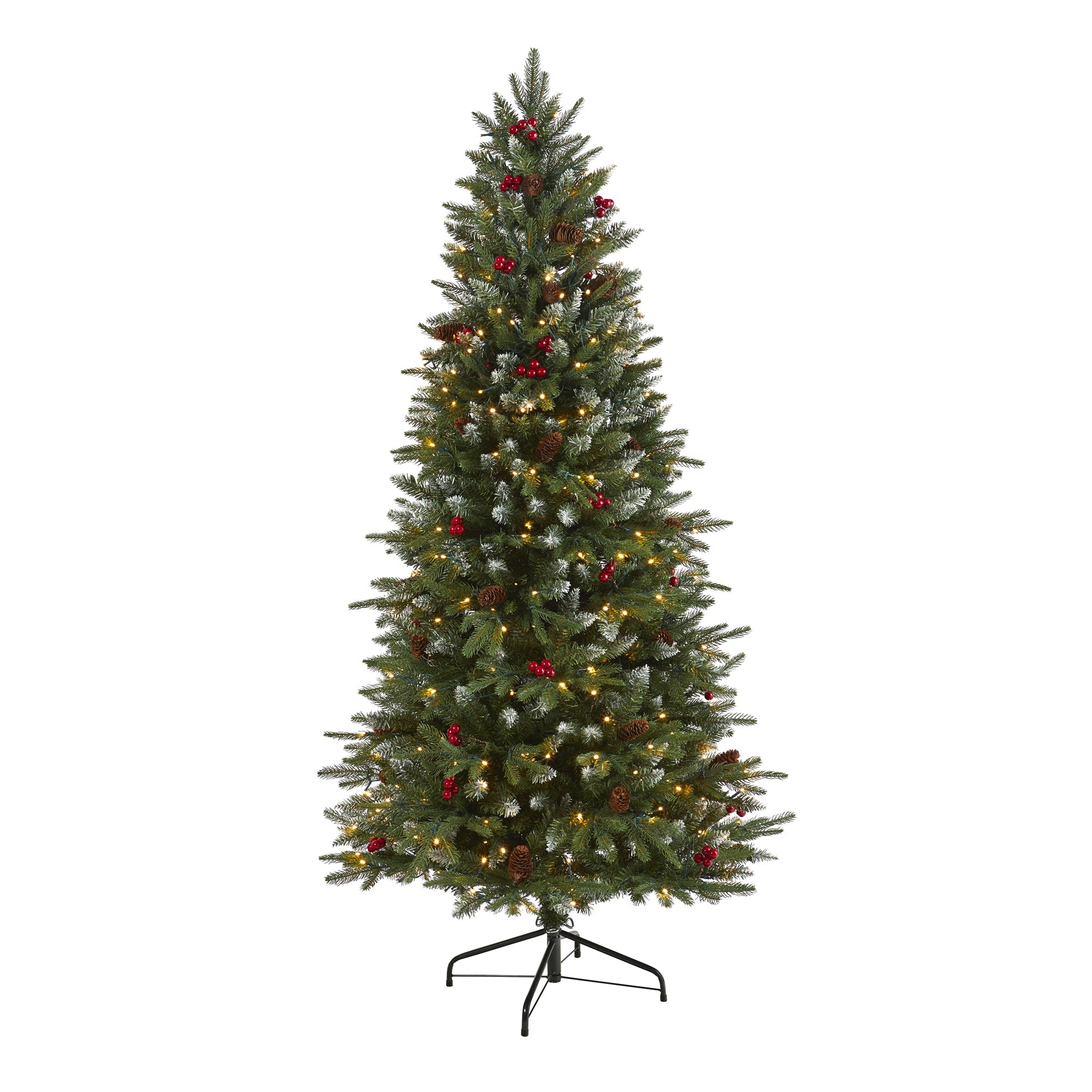 6' Snow Tipped Portland Spruce Artificial Christmas Tree