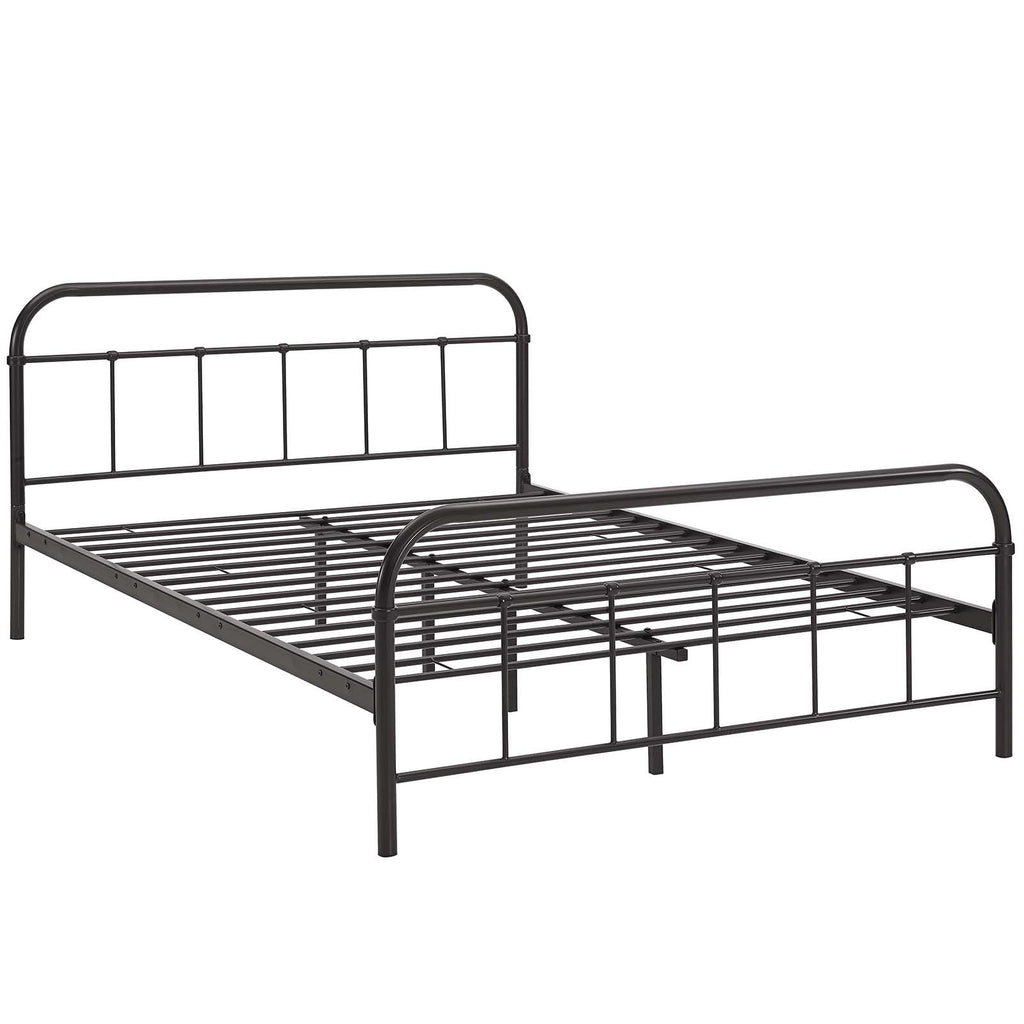 Maisie Stainless Steel Queen Bed Frame by Modway