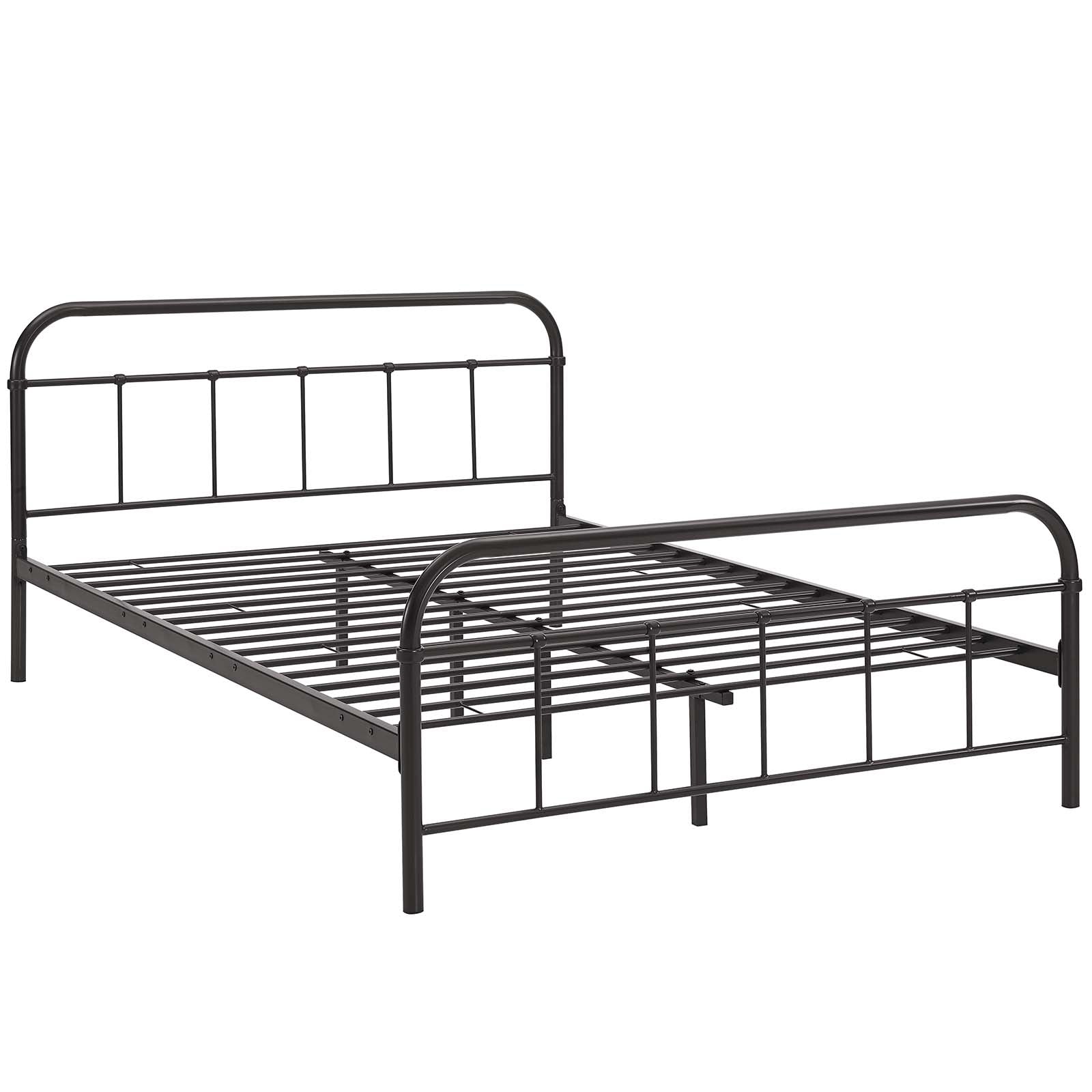 Maisie Stainless Steel Queen Bed Frame by Modway