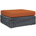 Summon Outdoor Patio Sunbrella¨ Square Ottoman by Modway