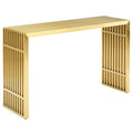 Gridiron Stainless Steel Console Table by Modway