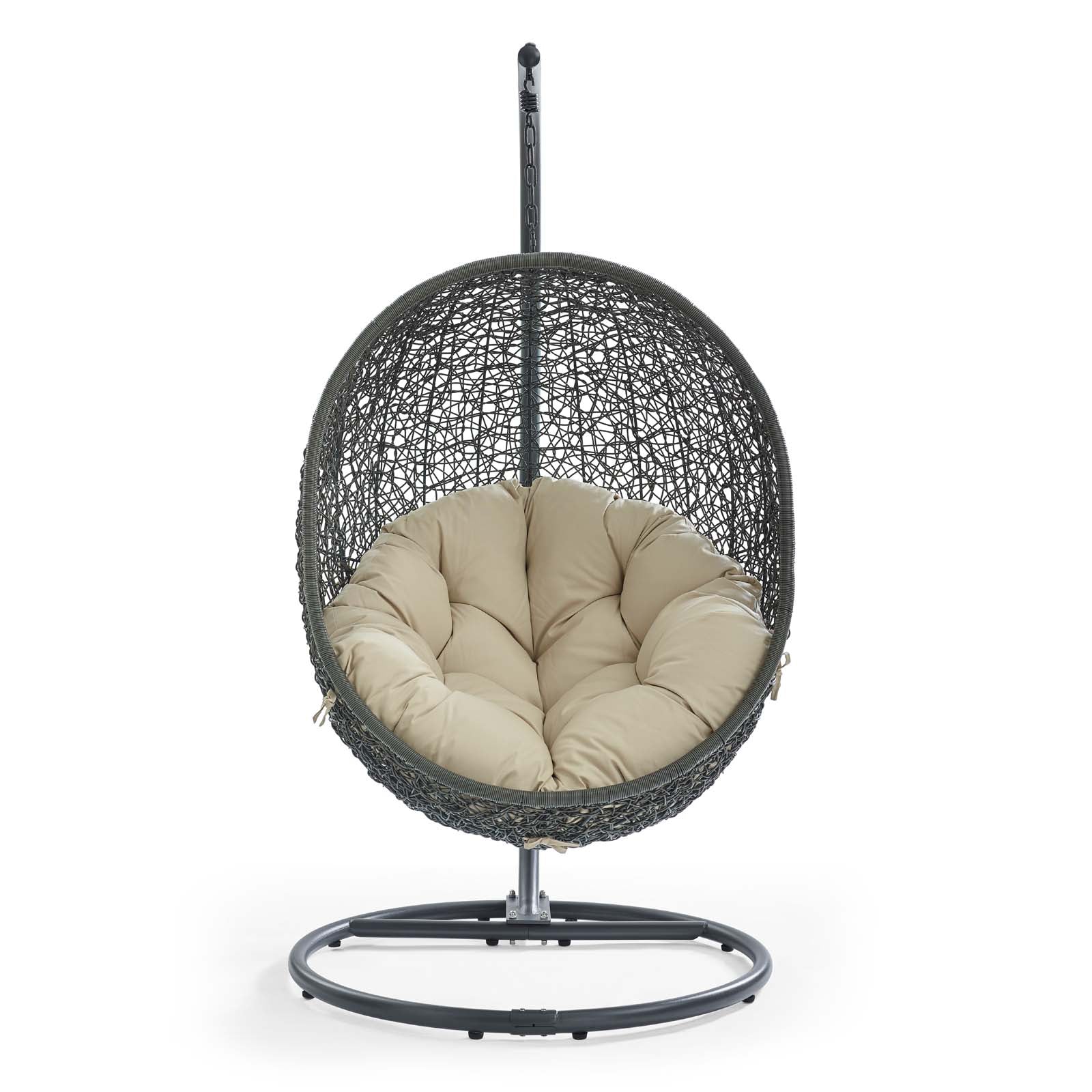 Hide Outdoor Patio Sunbrella¨ Swing Chair With Stand by Modway