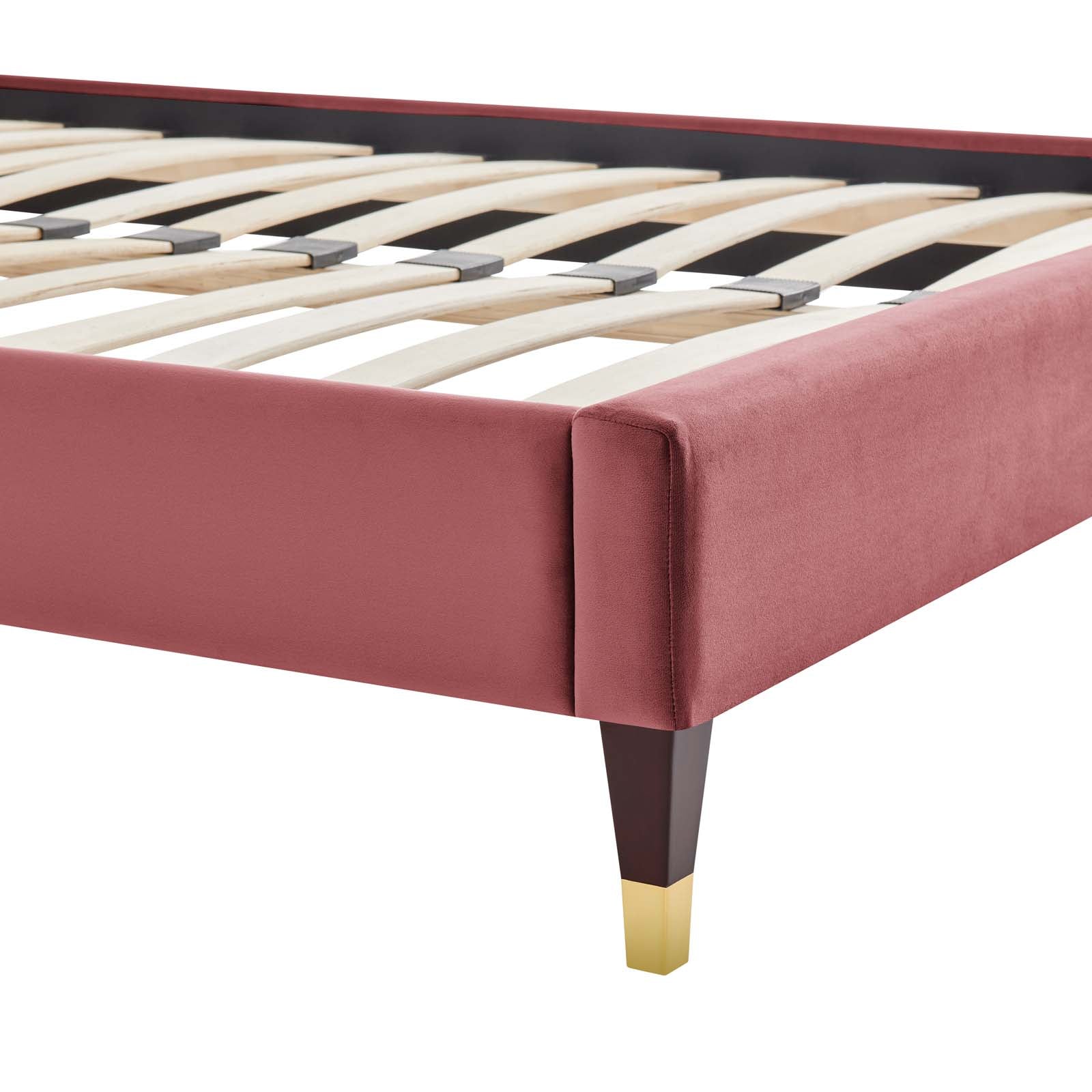 Harlow Performance Velvet Twin Platform Bed Frame by Modway
