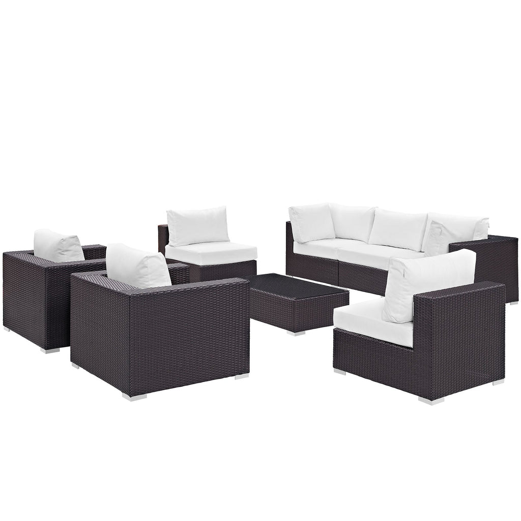 Convene 8 Piece Outdoor Patio Sectional Set by Modway